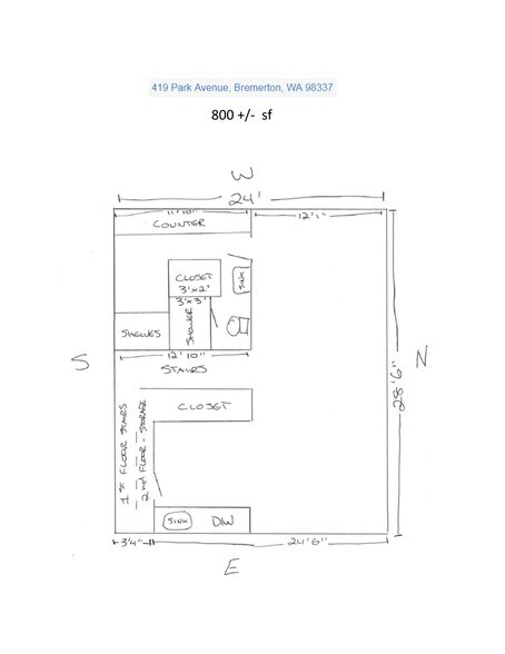 419 Park Ave, Bremerton, WA for lease - Site Plan - Image 1 of 2