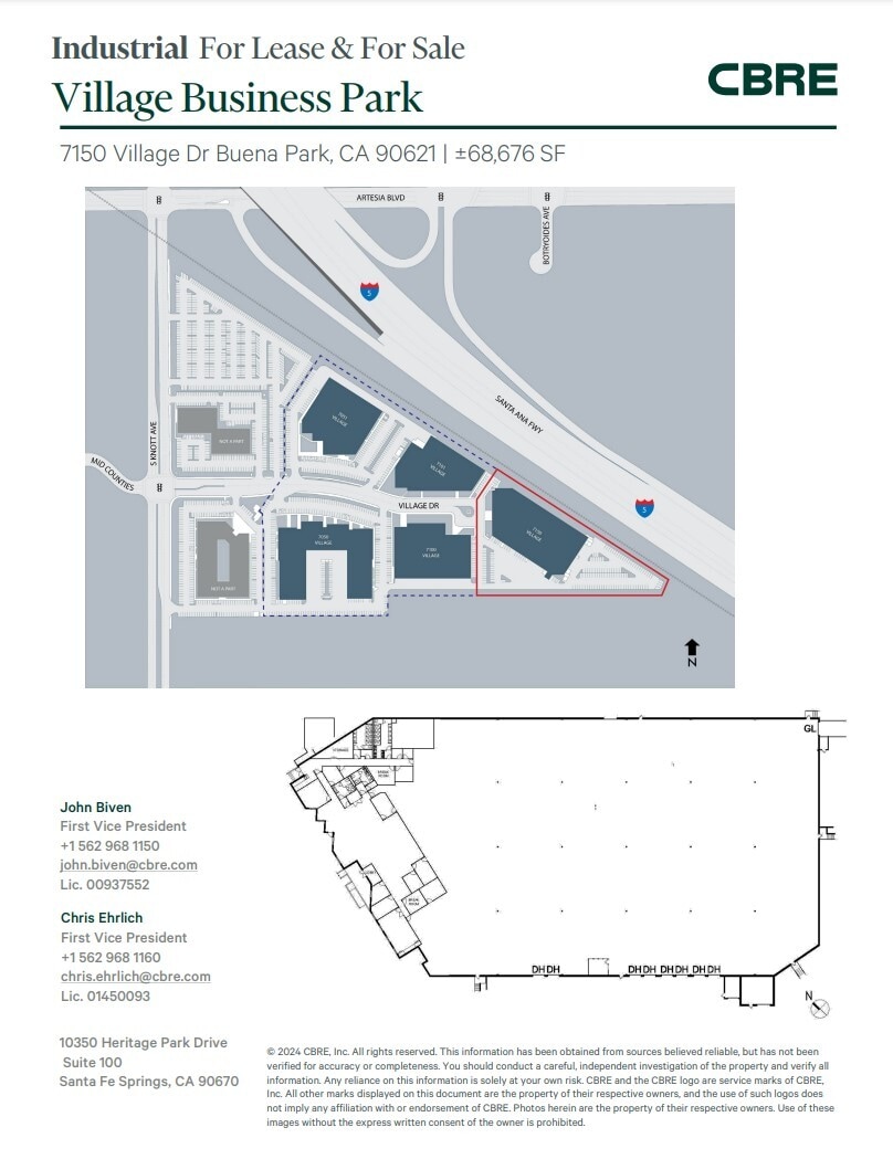 7150 Village Dr, Buena Park, CA for sale Floor Plan- Image 1 of 6