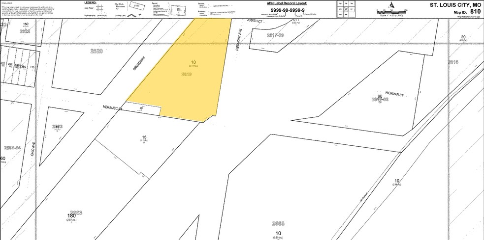 4140 S Broadway, Saint Louis, MO for sale - Plat Map - Image 2 of 2