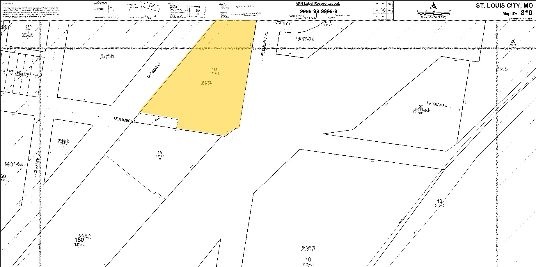 4140 S Broadway, Saint Louis, MO for lease Plat Map- Image 1 of 3