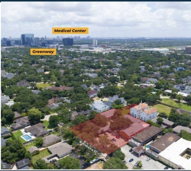 4711 W Alabama St, Houston, TX for sale - Aerial - Image 2 of 4