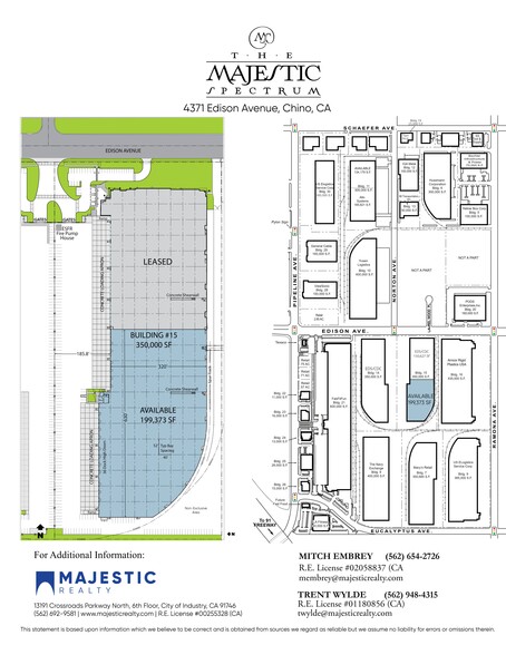 4361-4371 Edison Ave, Chino, CA for lease - Site Plan - Image 3 of 3