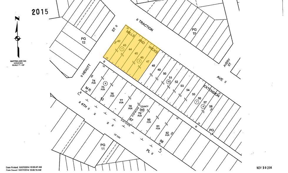 800-810 E Traction Ave, Los Angeles, CA for sale - Plat Map - Image 1 of 1