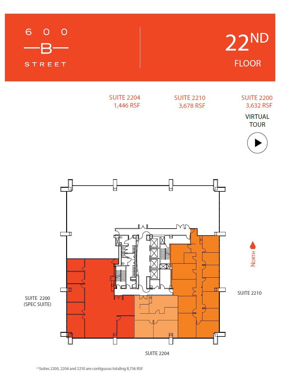 600 B St, San Diego, CA for lease Floor Plan- Image 1 of 1