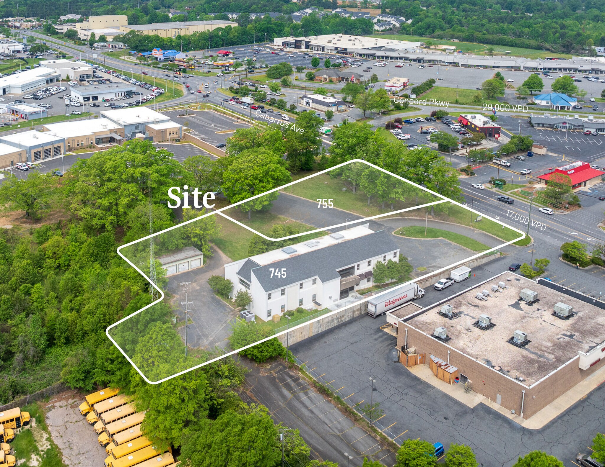 745 & 755 Cabarrus Ave, Concord, NC for sale Building Photo- Image 1 of 7