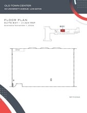 23-50 University Ave, Los Gatos, CA for lease Floor Plan- Image 1 of 1
