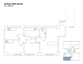 30 E 40th St, New York, NY for lease Floor Plan- Image 1 of 6