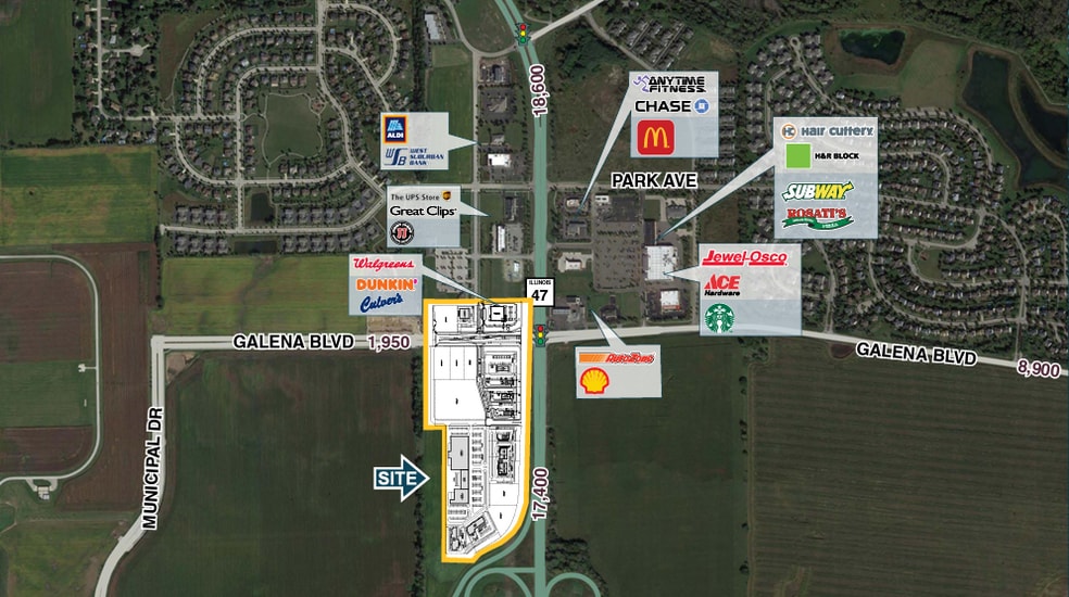 SWC Route 47 & Galena Blvd, Sugar Grove, IL for sale - Building Photo - Image 1 of 2