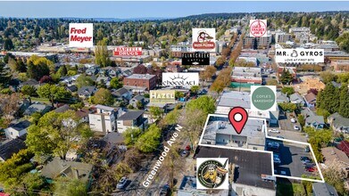 8212-8218 Greenwood Ave N, Seattle, WA - AERIAL  map view - Image1