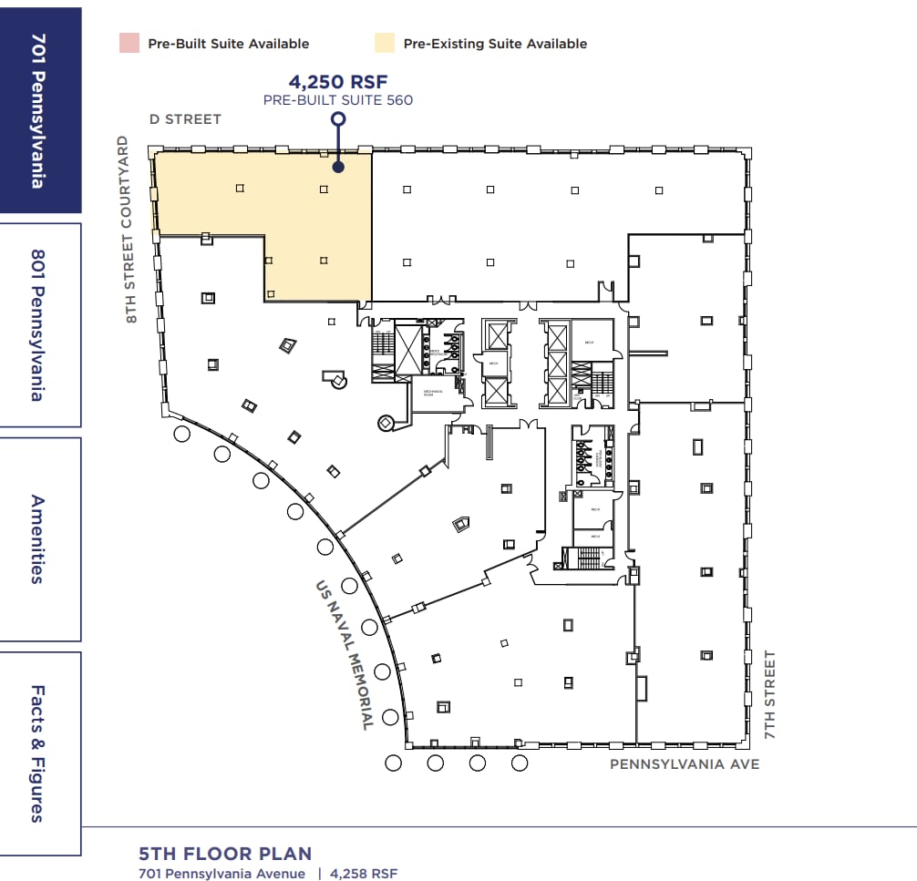 701 Pennsylvania Ave NW, Washington, DC for lease Floor Plan- Image 1 of 1