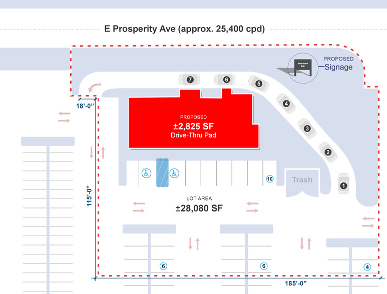 1145 E Prosperity Ave, Tulare, CA for sale - Site Plan - Image 2 of 3