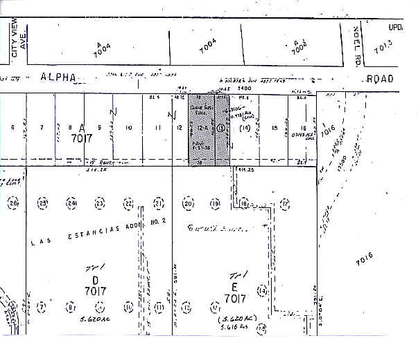 5422 Alpha Rd, Dallas, TX for lease - Plat Map - Image 3 of 25