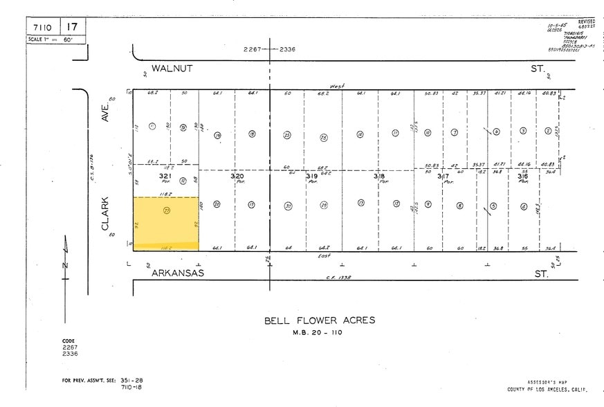 17024 Clark Ave, Bellflower, CA for lease - Plat Map - Image 2 of 5
