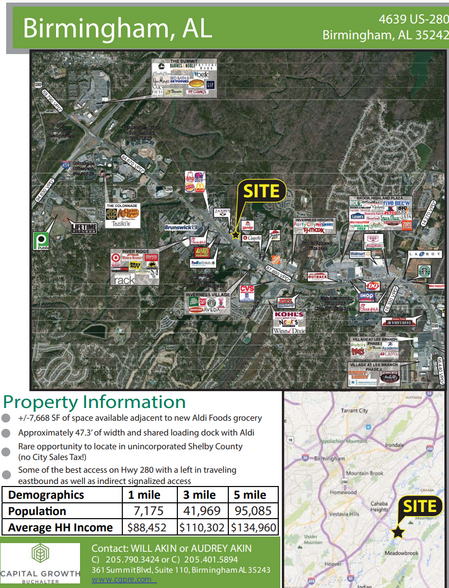 4639 Highway 280, Birmingham, AL for lease - Site Plan - Image 2 of 3