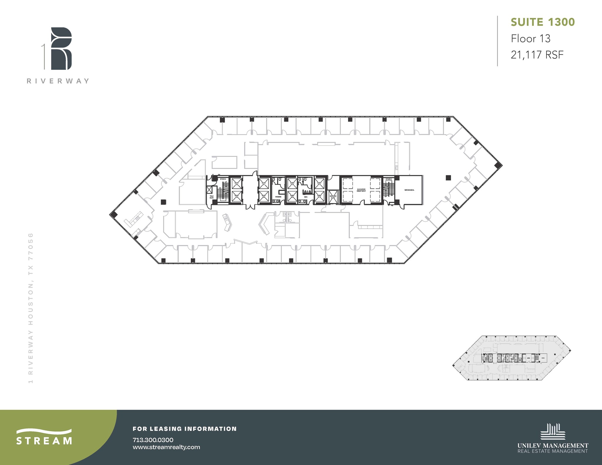 1 Riverway, Houston, TX for lease Floor Plan- Image 1 of 1