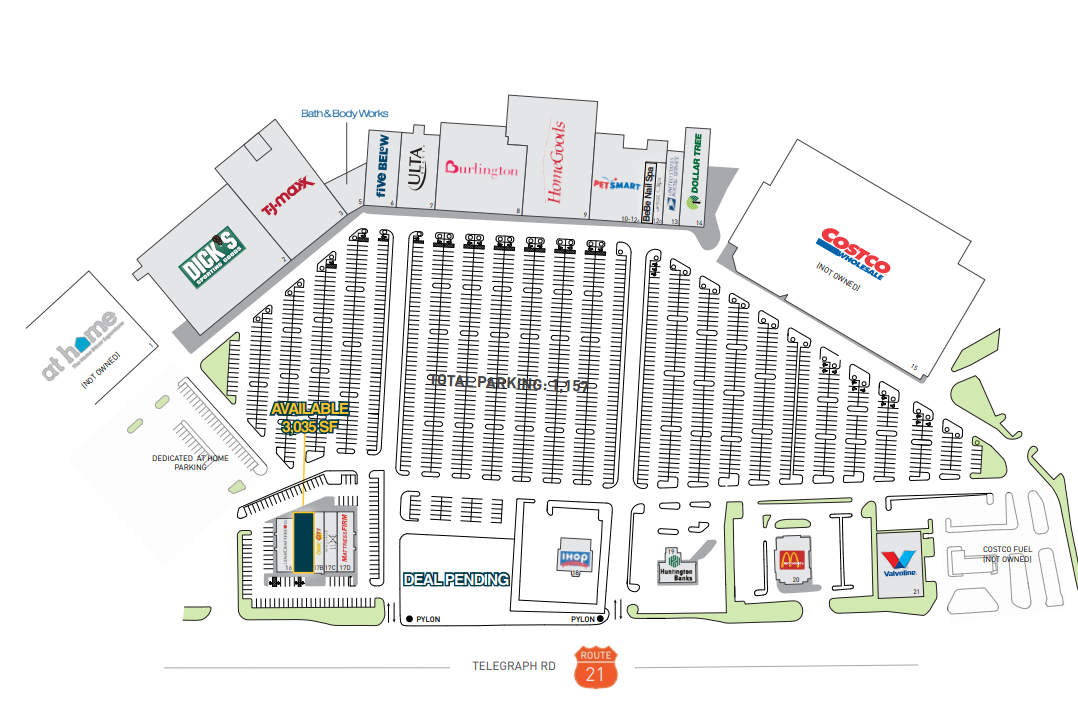 2105-2385 S Telegraph Rd, Bloomfield Hills, MI for lease Site Plan- Image 1 of 1