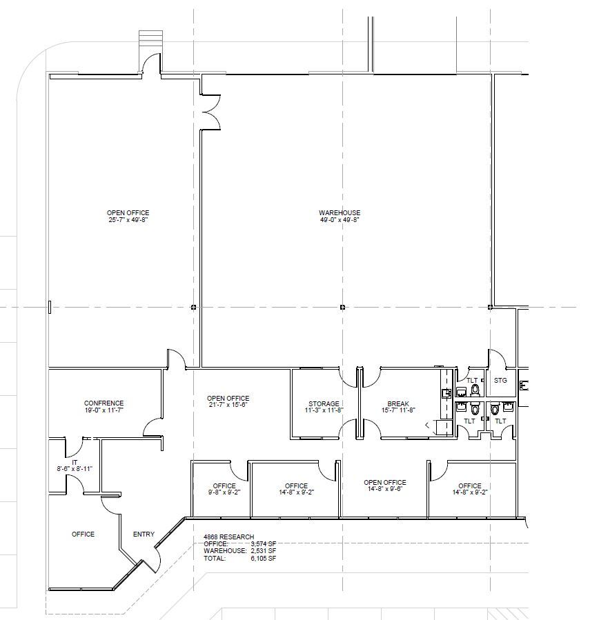 4702-4716 Research Dr, San Antonio, TX for lease Floor Plan- Image 1 of 1