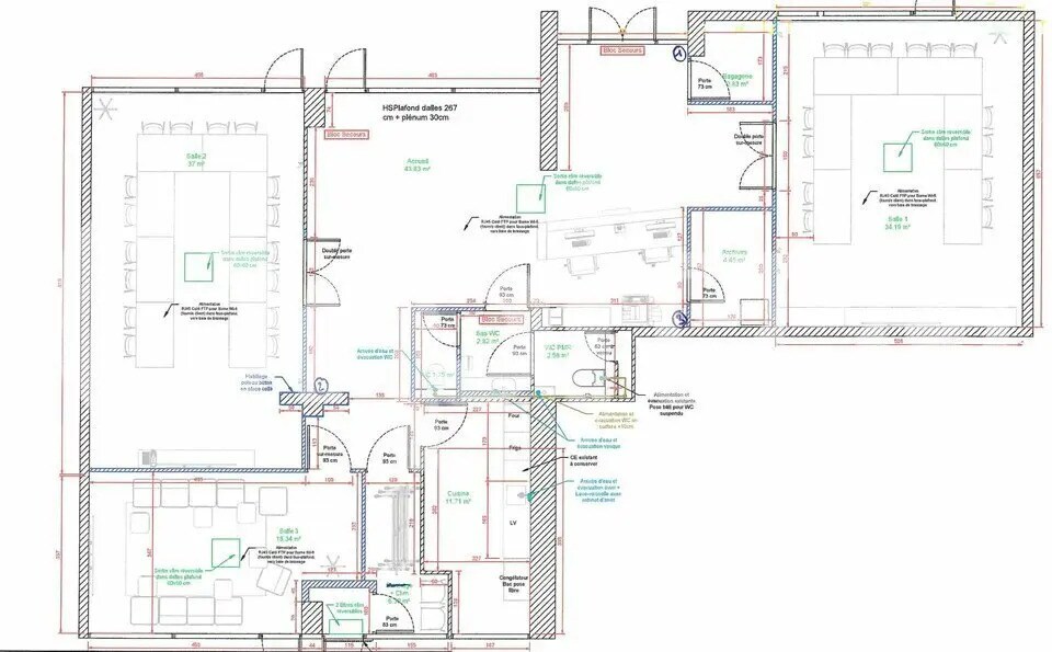 Office in La Rochelle for lease Floor Plan- Image 1 of 2