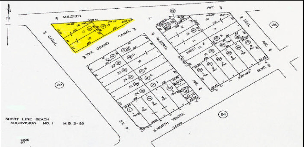 200 Mildred Ave, Venice, CA for lease - Plat Map - Image 2 of 18