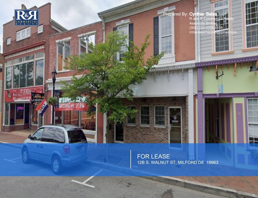 12B S Walnut St, Milford, DE for lease Building Photo- Image 1 of 2