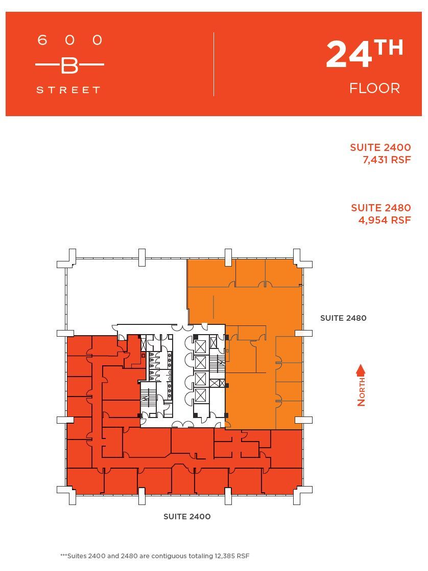 600 B St, San Diego, CA for lease Floor Plan- Image 1 of 1