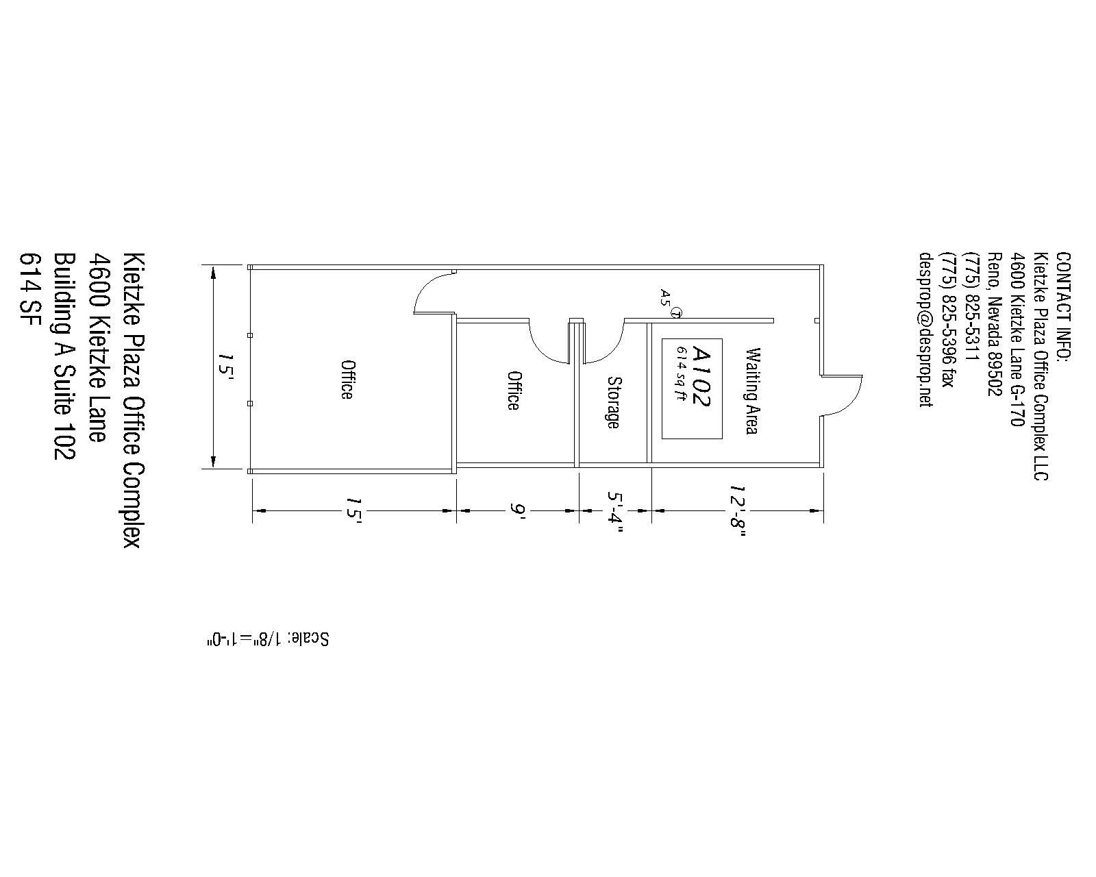 4600 Kietzke Ln, Reno, NV for lease Floor Plan- Image 1 of 1