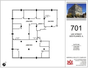 701 Lee St, Des Plaines, IL for lease Floor Plan- Image 1 of 1