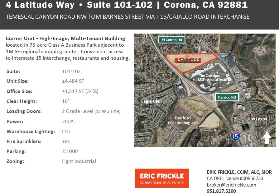 4 Latitude Way, Corona, CA for lease Building Photo- Image 1 of 1