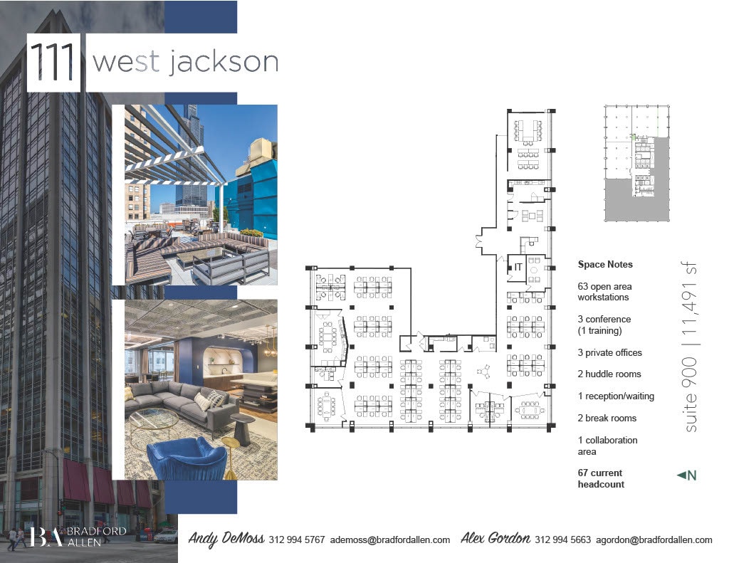 111 W Jackson Blvd, Chicago, IL for lease Floor Plan- Image 1 of 5