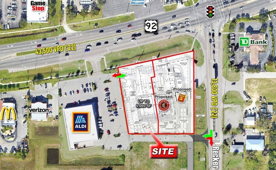 2105 US Highway 92 W, Auburndale, FL for lease Aerial- Image 1 of 1