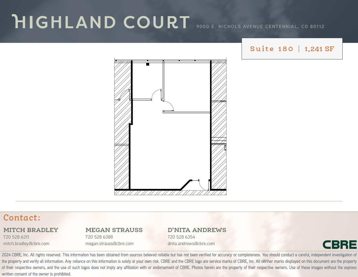 9000 E Nichols Ave, Centennial, CO for lease Floor Plan- Image 1 of 1