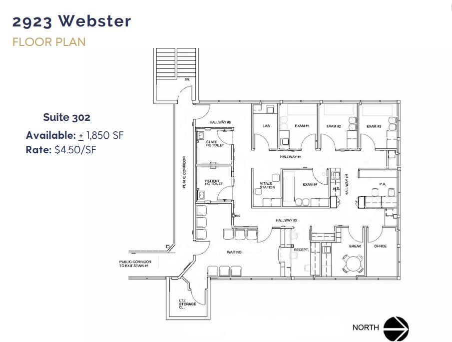 2923 Webster St, Oakland, CA for lease Floor Plan- Image 1 of 1