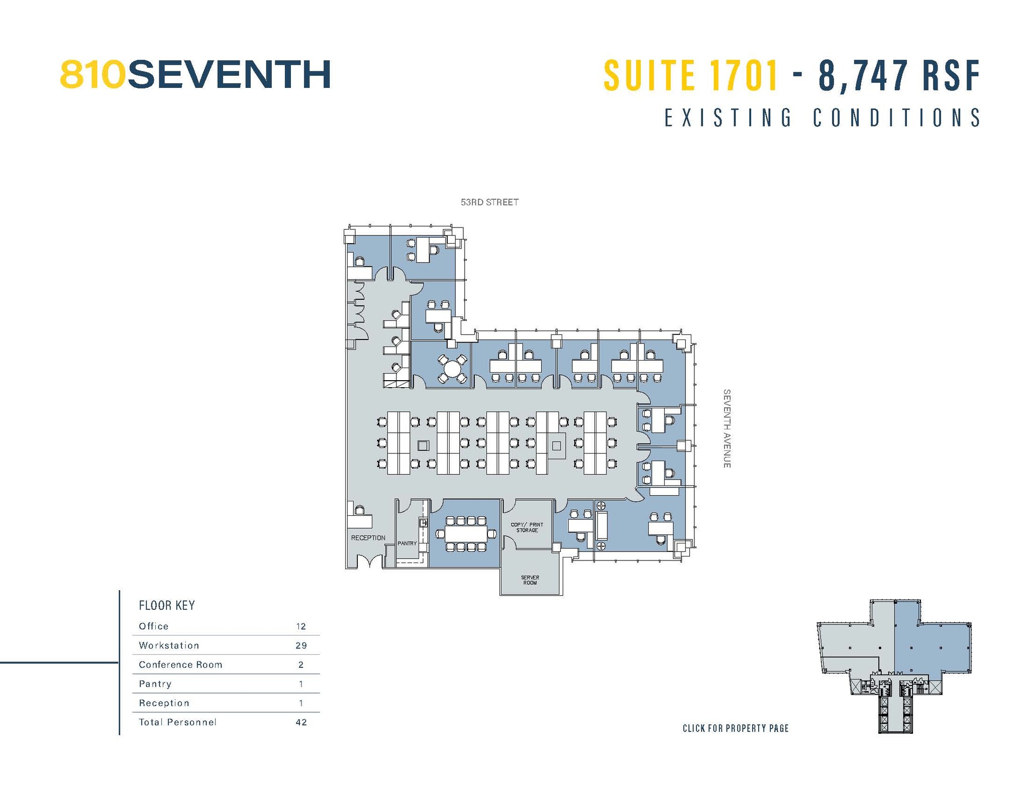 810 Seventh Ave, New York, NY for lease Floor Plan- Image 1 of 1