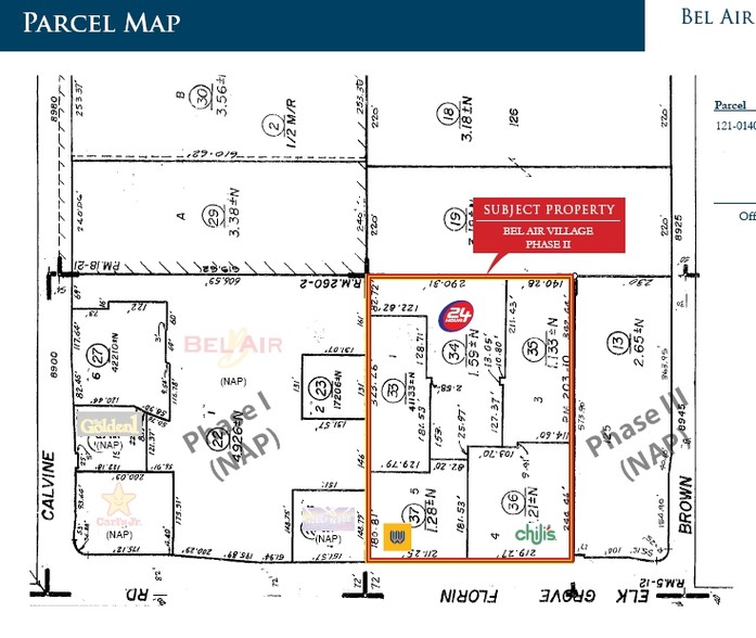 8457-8465 Elk Grove Florin Rd, Elk Grove, CA for lease - Plat Map - Image 1 of 7