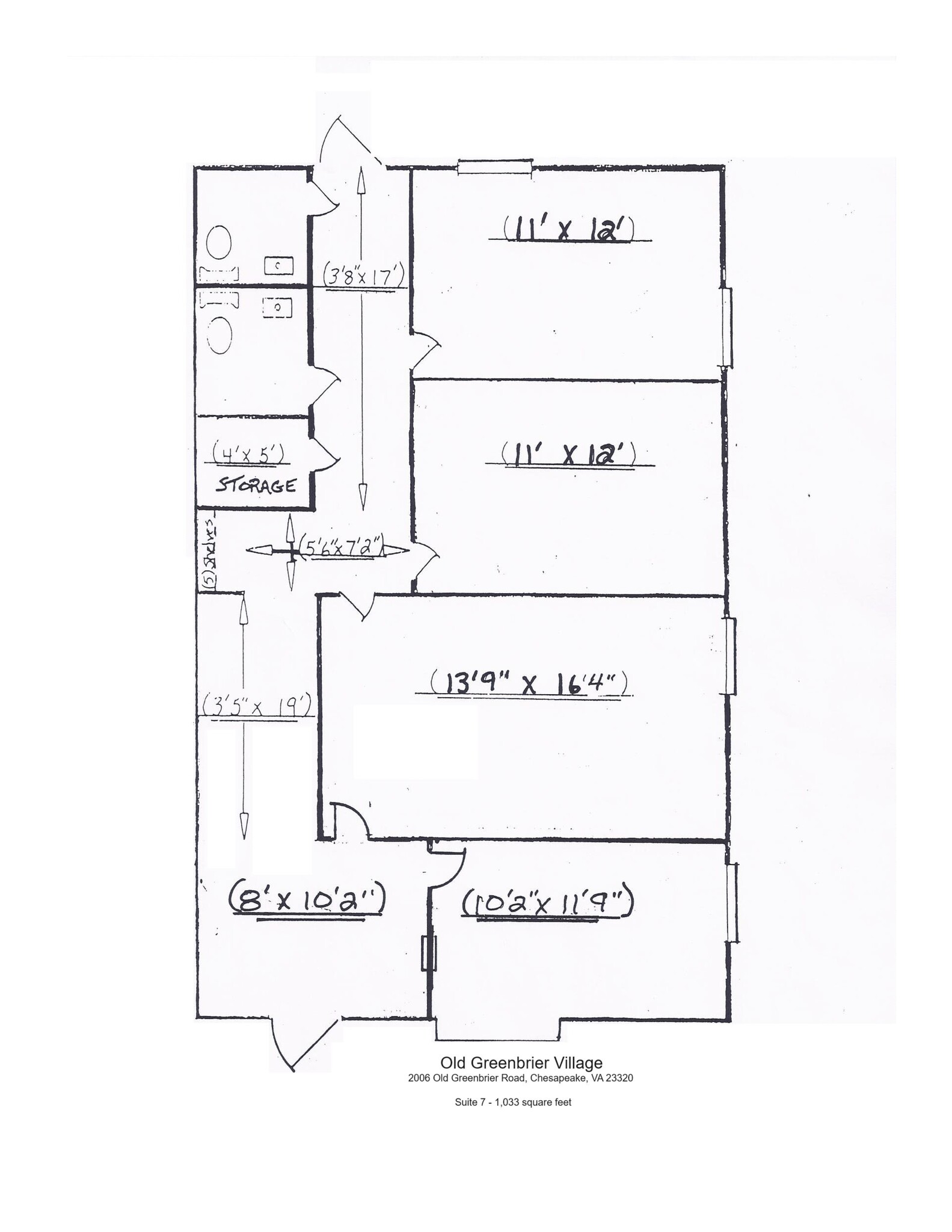 2010 Old Greenbrier Rd, Chesapeake, VA for lease Site Plan- Image 1 of 1