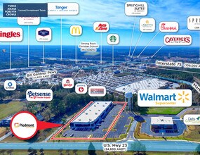 3366 Georgia 42, Locust Grove, GA - AERIAL  map view - Image1