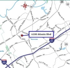 6180 Atlantic Blvd, Norcross, GA - AERIAL  map view