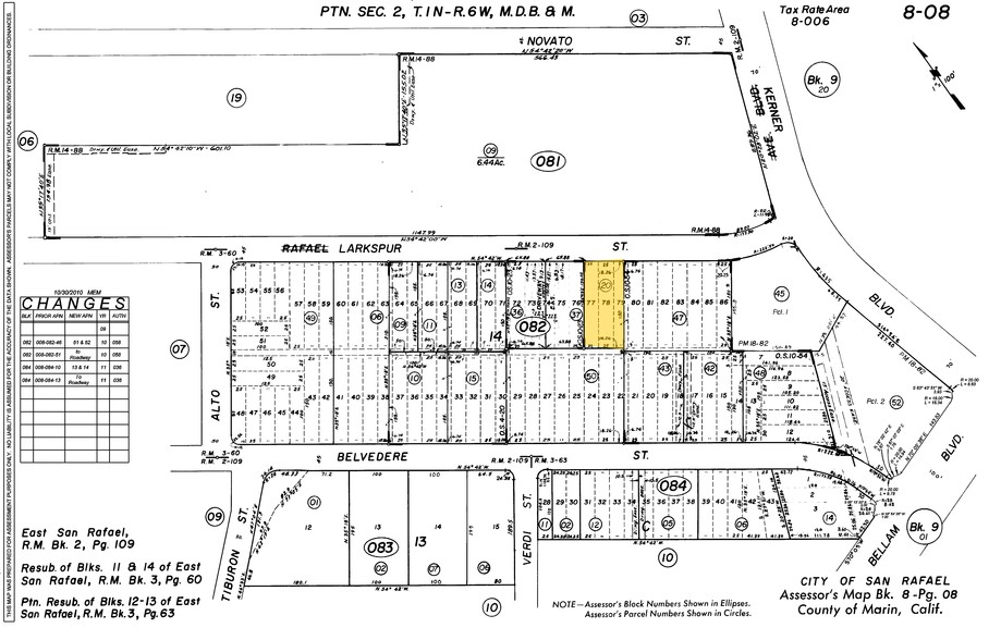 49 Larkspur St, San Rafael, CA for lease - Plat Map - Image 3 of 7