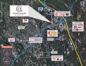 196 E Main St, Milford, MA - AERIAL  map view - Image1