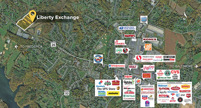 5957 Exchange Dr, Eldersburg, MD - aerial  map view