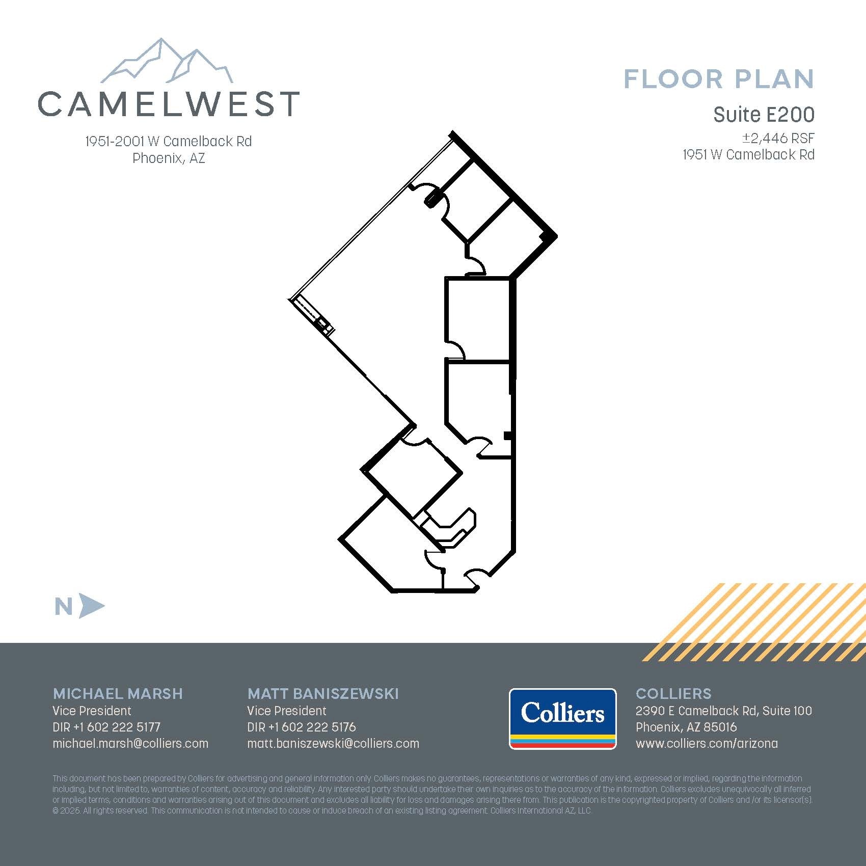 2001 W Camelback Rd, Phoenix, AZ for lease Floor Plan- Image 1 of 1