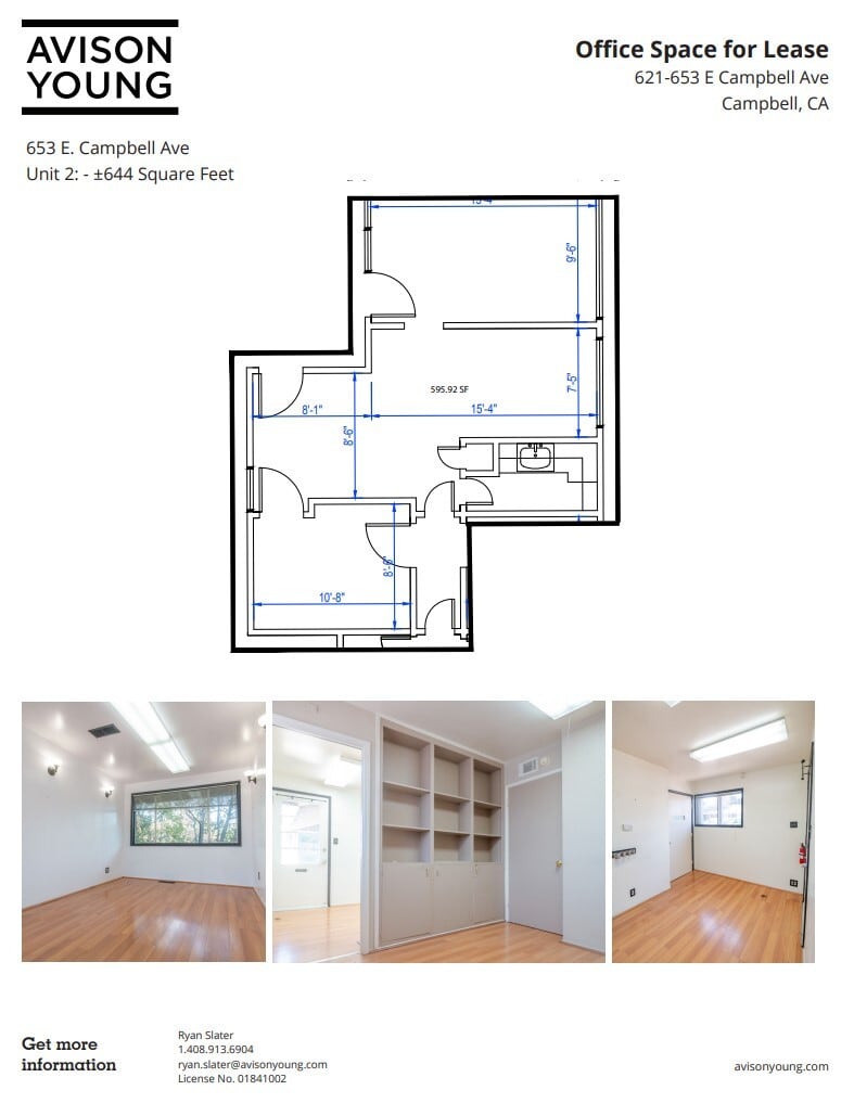 621 E Campbell Ave, Campbell, CA for lease Floor Plan- Image 1 of 1