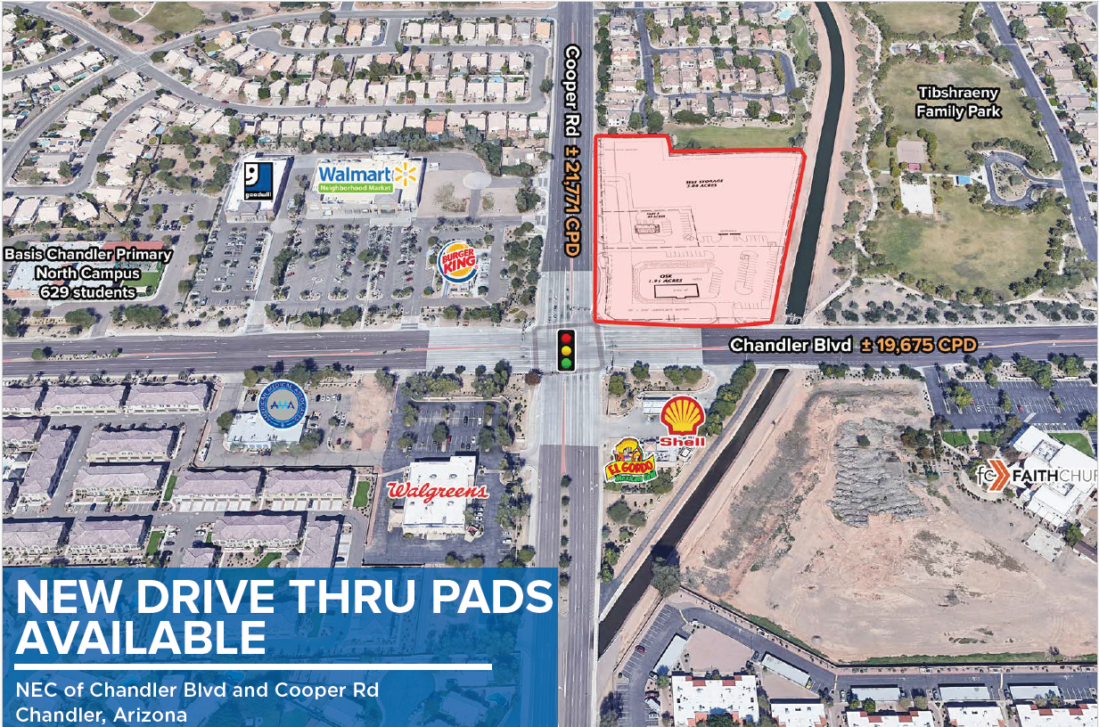 NE Cooper Rd & Chandler Blvd, Chandler, AZ for lease Aerial- Image 1 of 6