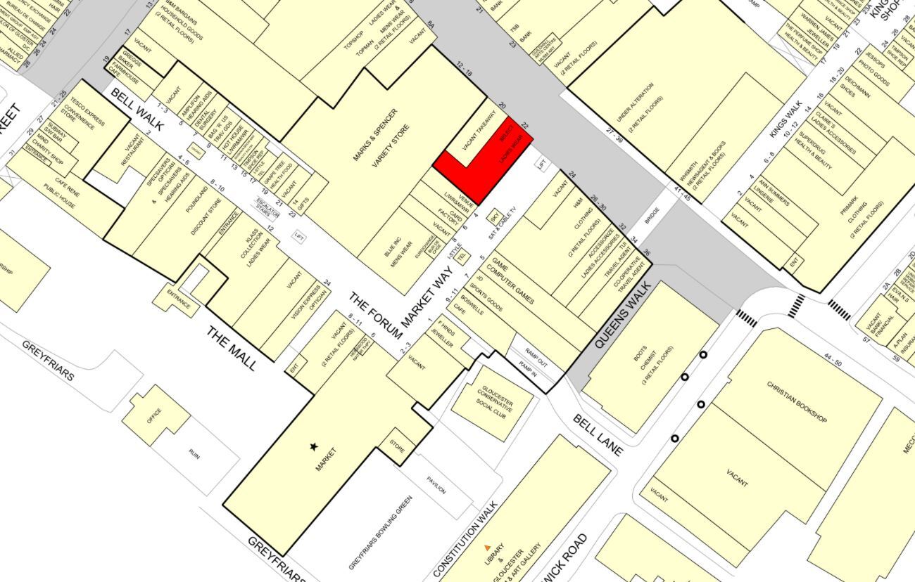 Eastgate St, Gloucester for lease Goad Map- Image 1 of 1