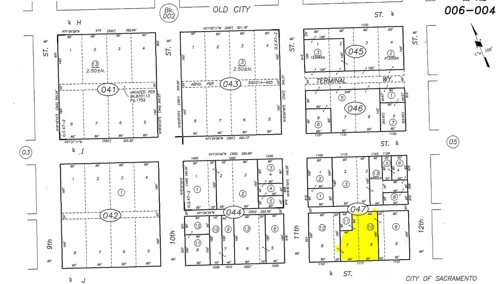 1117 J St, Sacramento, CA for sale - Plat Map - Image 2 of 2