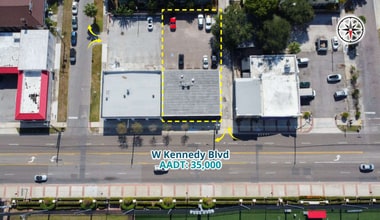 1108 W Kennedy Blvd, Tampa, FL - AERIAL map view