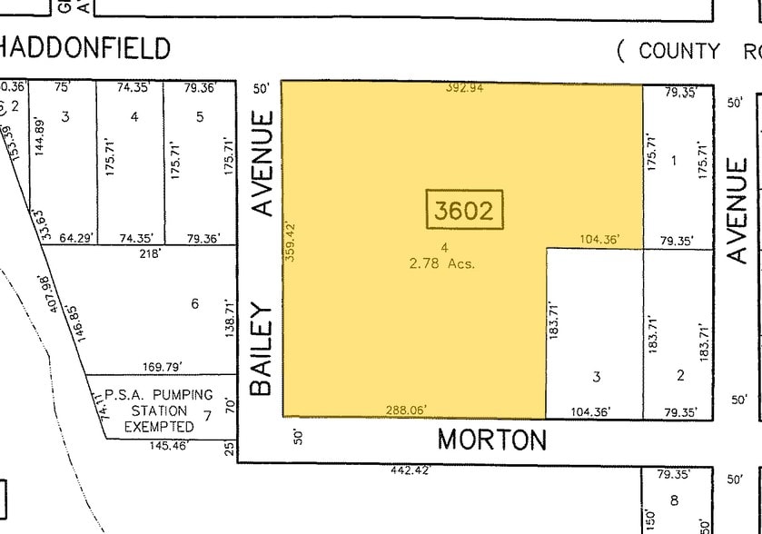 2932 Haddonfield Rd, Pennsauken, NJ for lease - Plat Map - Image 2 of 14