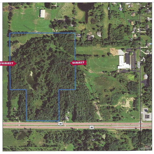 45 Acres US 30 Hwy, Valparaiso, IN for sale - Aerial - Image 1 of 1