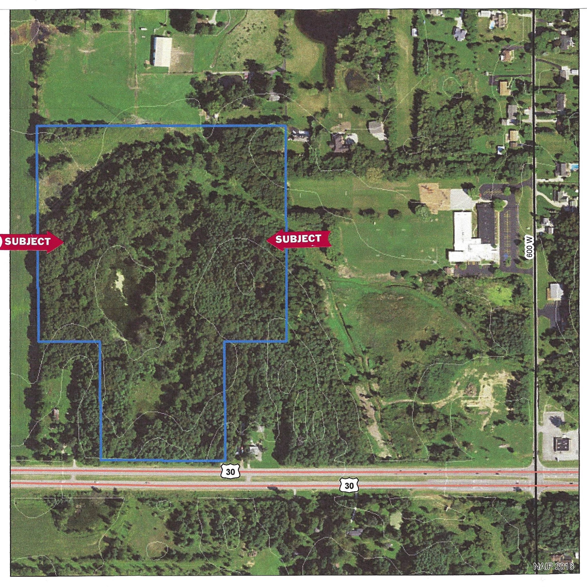 45 Acres US 30 Hwy, Valparaiso, IN for sale Aerial- Image 1 of 1