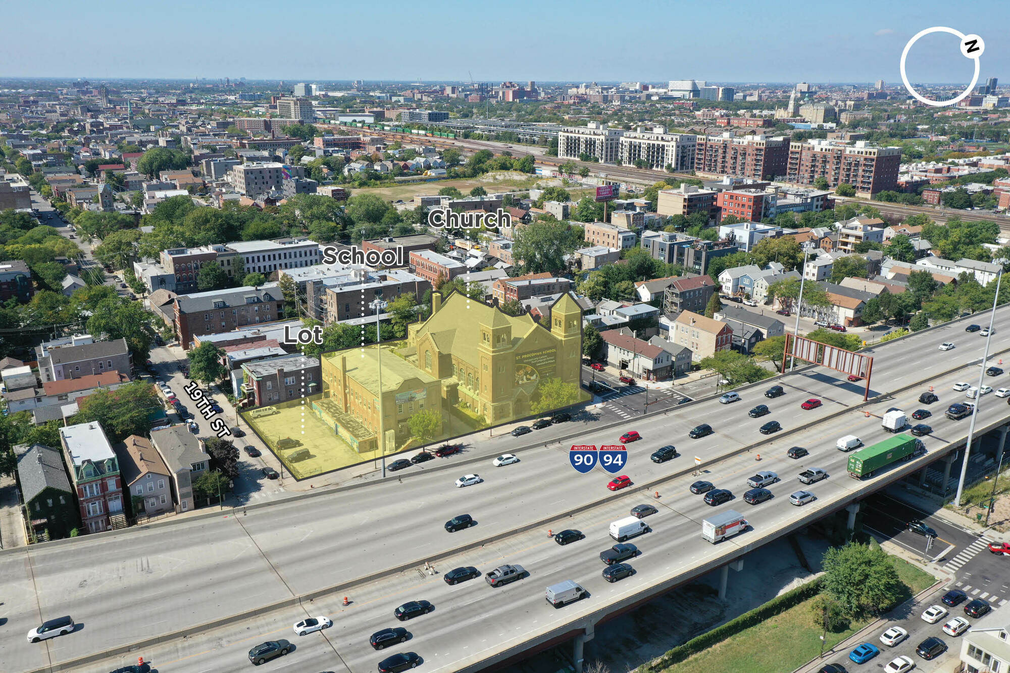 1800 Union Ave, Chicago, IL for sale Aerial- Image 1 of 9